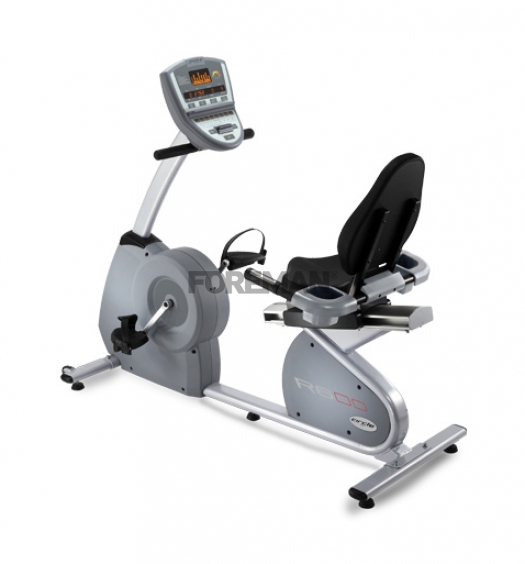Горизонтальный велотренажер Circle Fitness R6 с пульсозависимой регулировкой нагрузки для коммерческих фитнес-залов