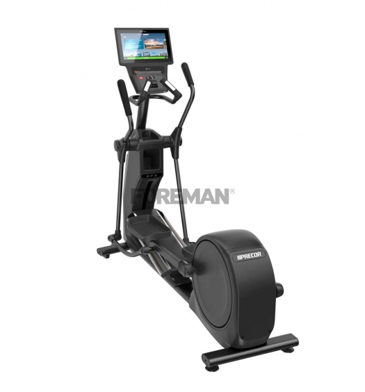 Компактный эллиптический тренажер PRECOR EFX 585 с регулируемой рампой CrossRamp и подвижными и фиксированными поручнями