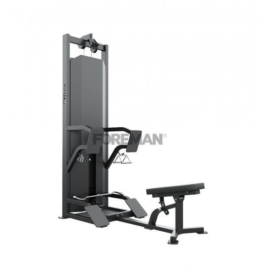 FOREMAN FS-304 — тяга с верхнего и нижнего блока, комплексная проработка спины, стек 109 кг, коммерческий класс